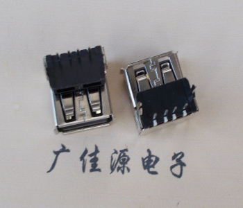 USB母座AF單層正向加高型9.3MM,貳魚叉腳DIP90度卷邊質(zhì)量優(yōu)越