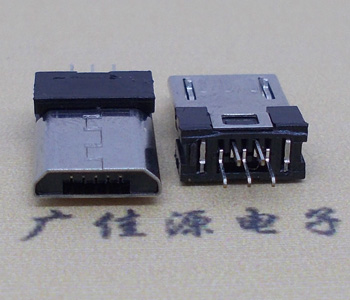 MICRO邁克公頭,短體超薄款夾0.8/1.0MM板無卡點帶彈片 MICRO邁克公頭,短體超薄款夾0.8/1.0MM板無卡點帶彈片
