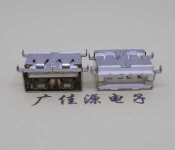 反向短體usb 2.0沉板接口,殼四腳插4p端smt貼片