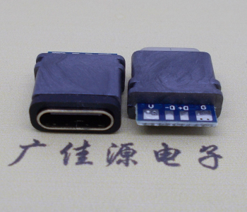 焊線式usb type c防水母座,快充等級ipx7連接器usb接口