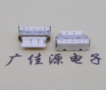 短體usb type c母座,臥式兩腳插板type c8p接口尺寸