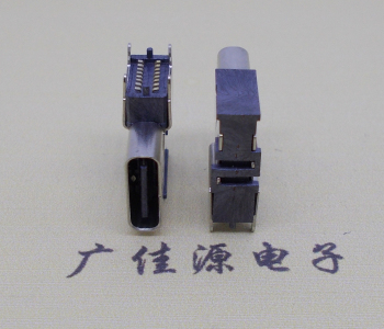 側(cè)插墊高usb type-c16pin大電流貼片母座接口