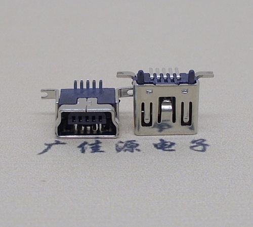 Mini USB 5pin180度立式直插接口 Mini USB 5pin180度立式直插接口